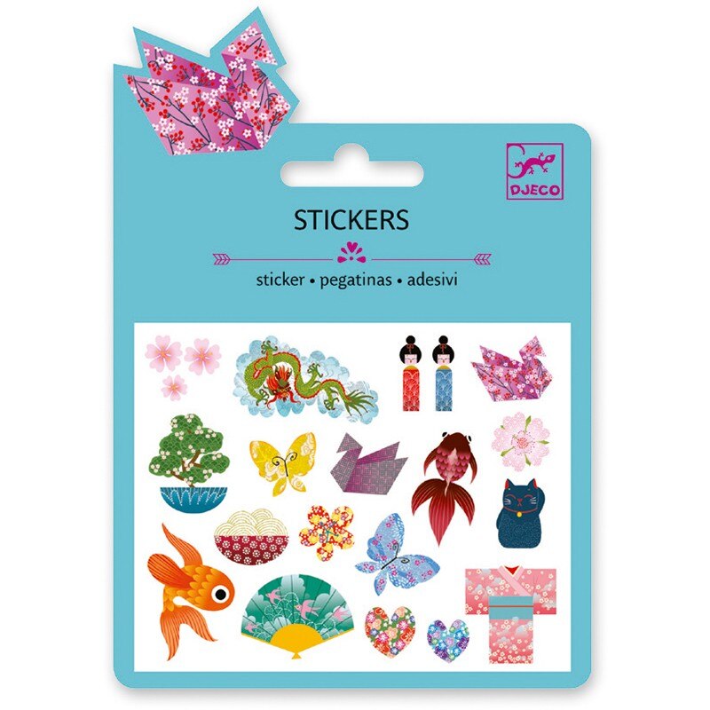 Set abtibilduri Djeco, motive asiatice