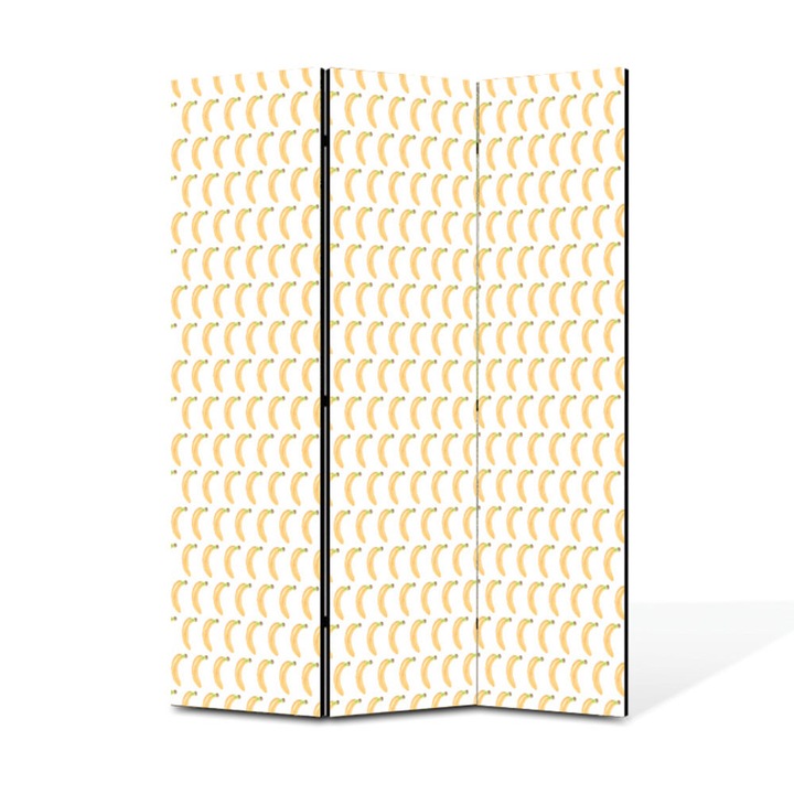 Paravan de Camera ArtDeco din 3 Panouri Fructe lamai 105 x 150 cm