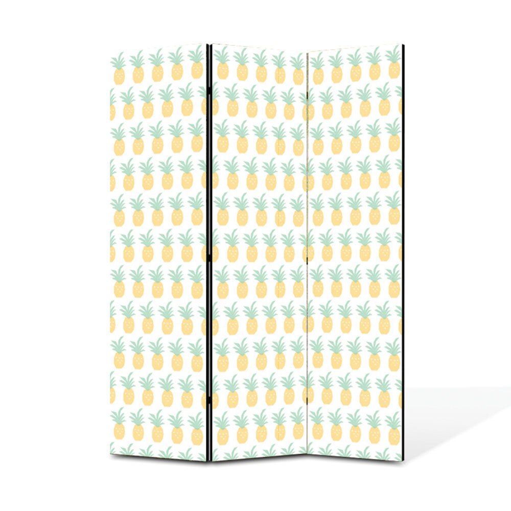 Paravan de Camera ArtDeco din 3 Panouri Fructe banane 105 x 150 cm