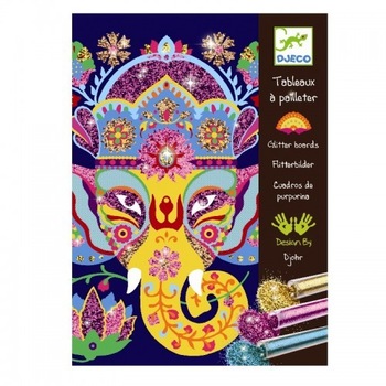 Joc creativ cu sclipici Animale, Djeco Joc creativ cu sclipici Animale, Djeco