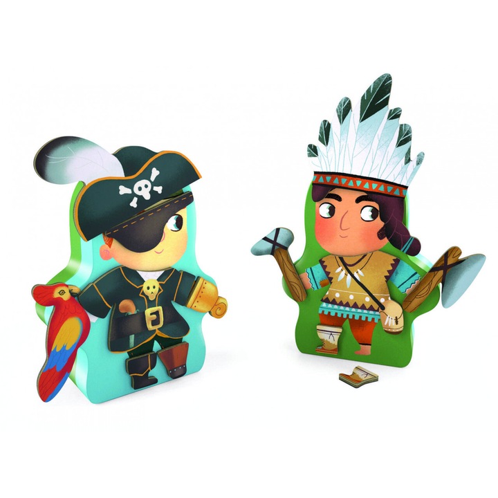 Djeco Joc cu magneti Aventuro - Joc Educativ si interactiv pentru copii