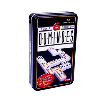 Joc DOMINO in cutie metal , Robentoys Joc DOMINO in cutie metal , Robentoys