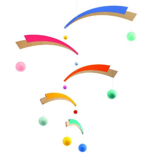 Decoratie mobil lemn, Artificii, Djeco