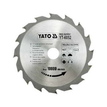 Disc ferastrau Wolfram pentru Lemn, Yato, YT-6052, 140X20X2,8X2.0mm Disc ferastrau Wolfram pentru Lemn, Yato, YT-6052, 140X20X2,8X2.0mm