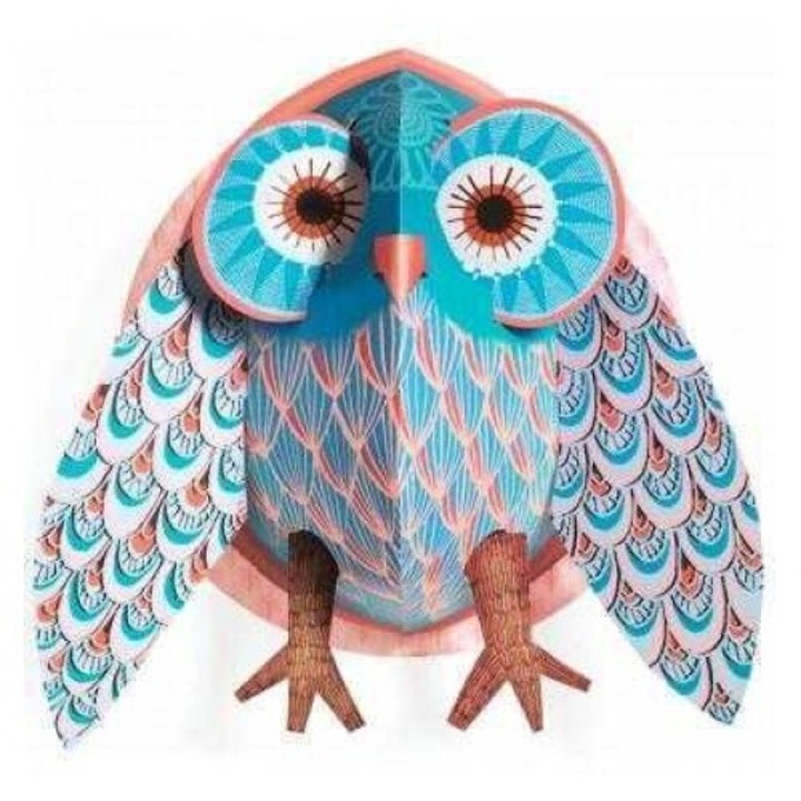 Decoratie pop-up Bufnita colorata
