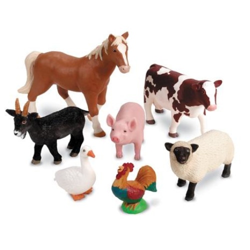 secondary Sports Gladys Set 7 figurine de jucarie mari cu animale domestice pentru copii - Ferma  aspect realistic- Learning Resources - eMAG.ro