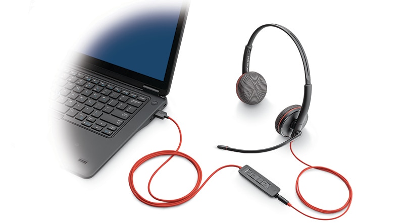 Casca Plantronics BLACKWIRE, C3220 USB-C, SINGLE UNIT (209749-22) - eMAG.ro