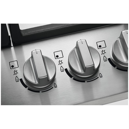 Plita incorporabila Zanussi ZGH65414XS, Gaz, 4 zone de gatit, Aprindere electrica, Dispozitiv siguranta, 60 cm, Inox