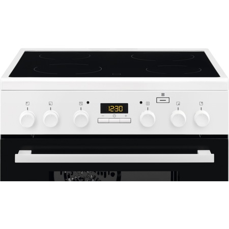 Aragaz electric Electrolux EKC64900OW, 4 zone de gatit , Grill, Clasa A, Alb