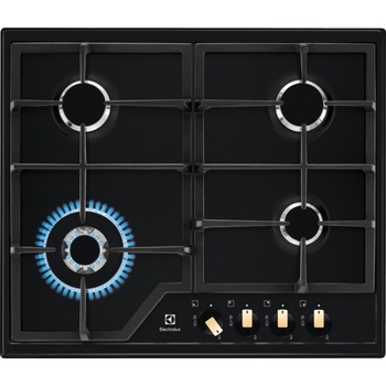 Plita incorporabila Electrolux KGS6436RK, Gaz, 4 arzatoare, Aprindere electrica, Dispozitiv de siguranta, Arzator Wok, Gratare fonta, 60 cm, Negru Plita incorporabila Electrolux KGS6436RK, Gaz, 4 arzatoare, Aprindere electrica, Dispozitiv de siguranta, Arzator Wok, Gratare fonta, 60 cm, Negru