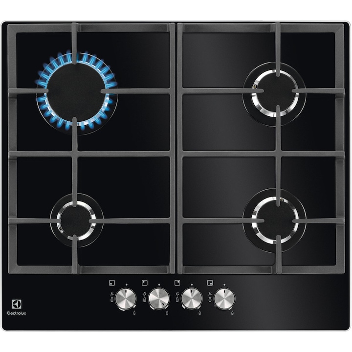 Plita pe gaz IsEasy MGBG-312S2C, 2700W, 2 zone de gatit, 31 x 52 x 11 cm, Negru