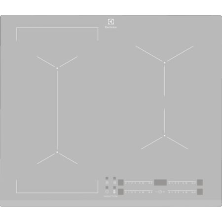 Plita incorporabila Electrolux EIV63440BS, Inductie, 4 zone de gatit, Touch control, 60 cm, Argintiu