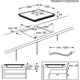 Plita incorporabila Electrolux EIV654, Inductie, 4 zone de gatit, Hob2Hood, FlexiBridge, PowerBoost, Control touch, 60 cm, Sticla neagra