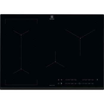 Plita incorporabila Electrolux EIV734, Inductie, 4 zone de gatit, Touch control, 71 cm, Sticla neagra Plita incorporabila Electrolux EIV734, Inductie, 4 zone de gatit, Touch control, 71 cm, Sticla neagra