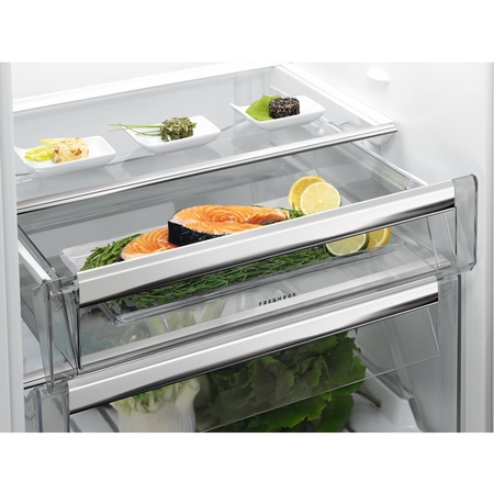 Combina frigorifica AEG RCB83724MX, 341 l, Clasa A++, Touch control, H 200 cm, Inox