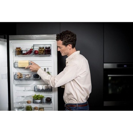 Combina frigorifica AEG RCB83724MX, 341 l, Clasa A++, Touch control, H 200 cm, Inox