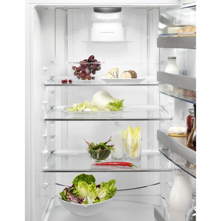 Combina frigorifica AEG RCB83724MX, 341 l, Clasa A++, Touch control, H 200 cm, Inox