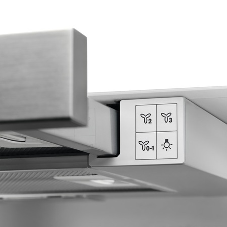 Hota incorporabila telescopica AEG DPB2621S, Putere de absorbtie 280 m3/h, 1 motor, 60 cm, Inox