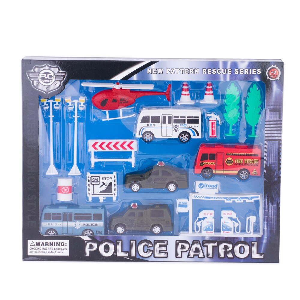 Set jucarii masinute si accesorii S.W.A.T