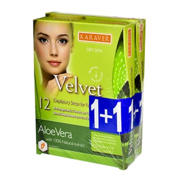 Benzi depilatoare fata, Karaver, cu ALOE VERA 12+12 buc +4 servetele 1+1 GRATIS Benzi depilatoare fata, Karaver, cu ALOE VERA 12+12 buc +4 servetele 1+1 GRATIS