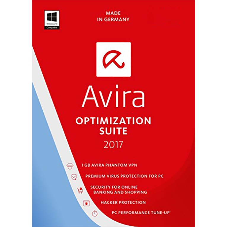 Avira Optimization Suite 2017 1 an, 3 utilizatori Licenta Electronica