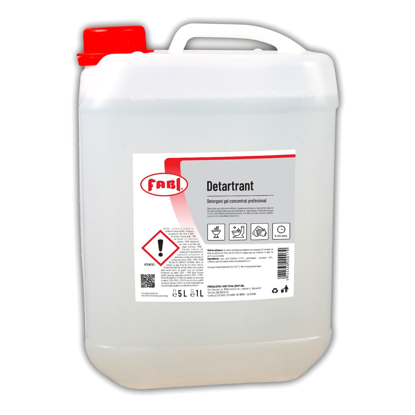 Detartrant toaleta si obiecte sanitare - Fabi 5l