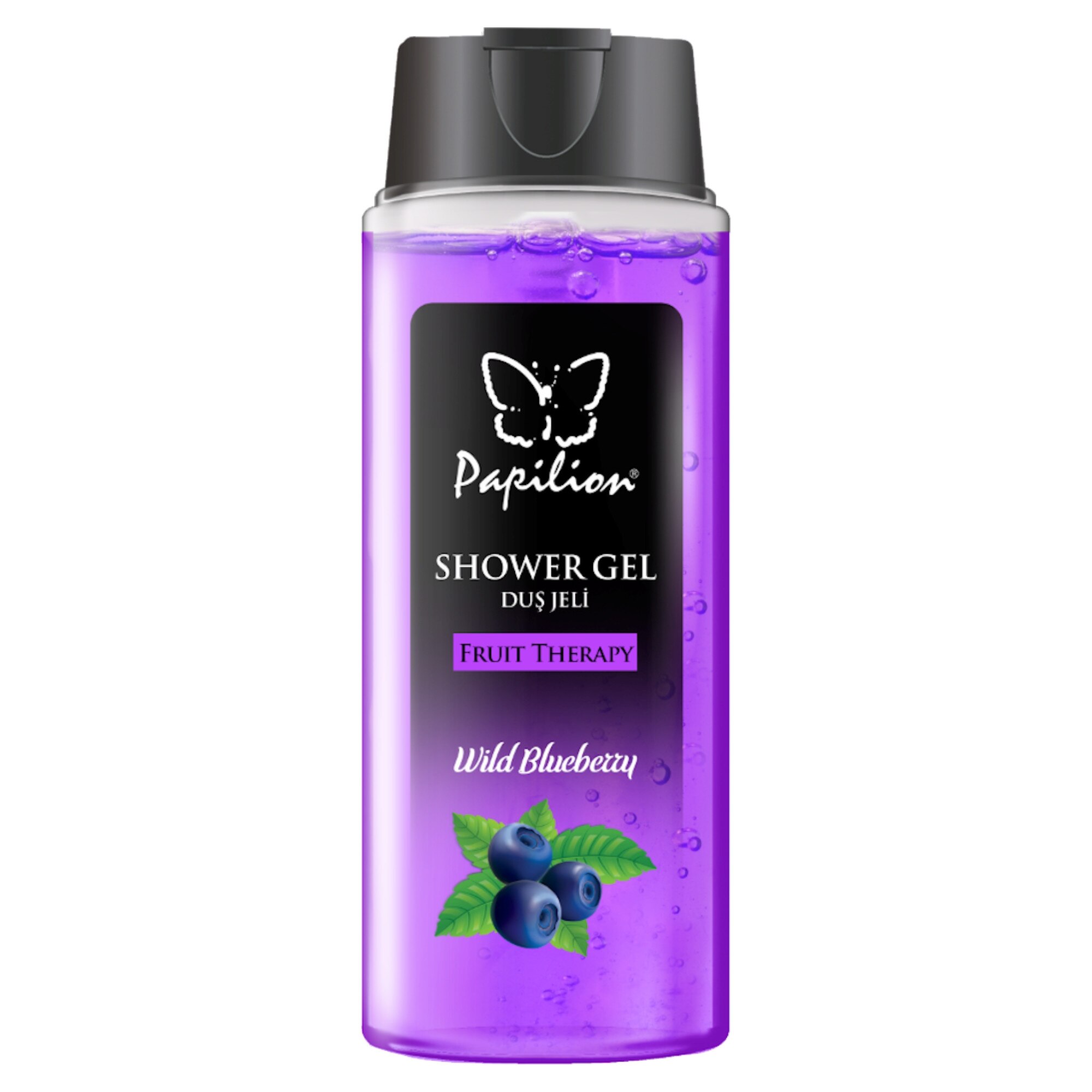 Gel de dus Papilion Fruit Therapy with Wild Blueberry, 400 ml