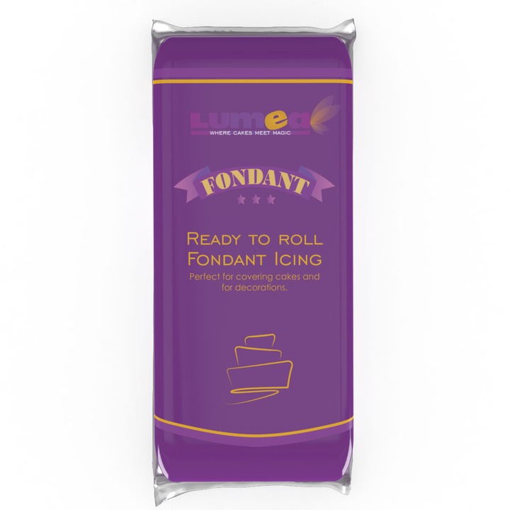 Fondant Mov, 1 kg - Lumea Basmelor