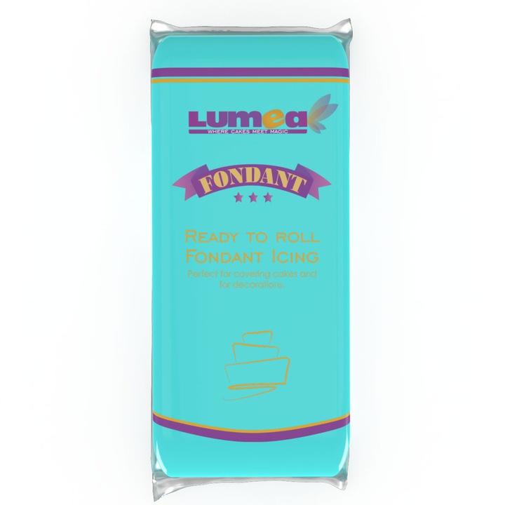 Fondant Albastru Cer, 1 kg - Lumea Basmelor