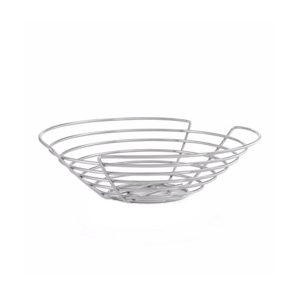 Fructiera din otel cromat, 30 x 7 cm, Argintiu