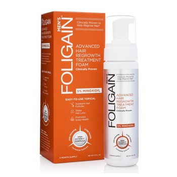 Spuma regenerare par pentru Barbati (177ml) 3 luni tratament, 5% Minoxidil, Foligain Spuma regenerare par pentru Barbati (177ml) 3 luni tratament, 5% Minoxidil, Foligain