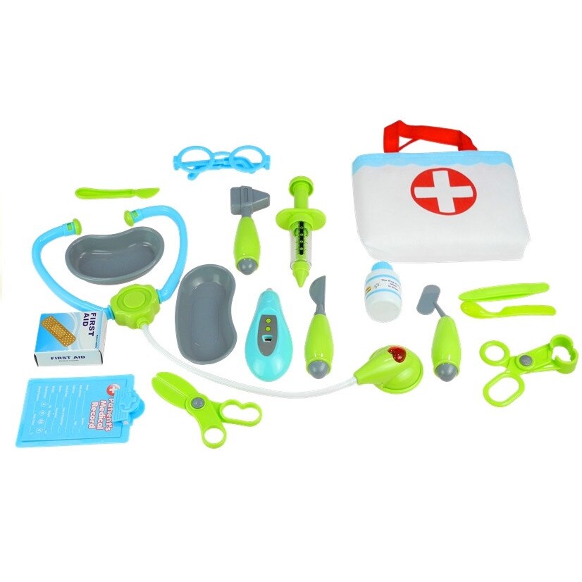 Set medical Malipen in cutie cu stetoscop si 18 accesorii