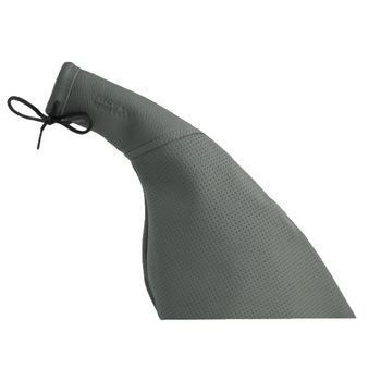 Manson maneta frana de mana auto din piele universal, gri Manson maneta frana de mana auto din piele universal, gri