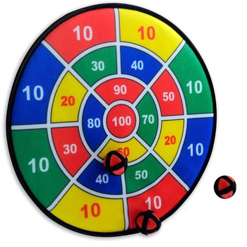 Joc Darts Velcro cu mingi, Arly, 37 cm Joc Darts Velcro cu mingi, Arly, 37 cm