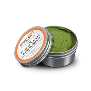 Masca de fata Effiderm detoxifianta, cu argila verde, cutie 100g Masca de fata Effiderm detoxifianta, cu argila verde, cutie 100g
