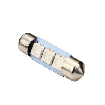 Set 2 becuri LED SOFIT 36MM 3 SMD 5050 12V ALBASTRA Set 2 becuri LED SOFIT 36MM 3 SMD 5050 12V ALBASTRA