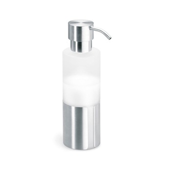 Dispenser pentru sapun lichid, Tarro, 500 ml, Alb/Argintiu Dispenser pentru sapun lichid, Tarro, 500 ml, Alb/Argintiu