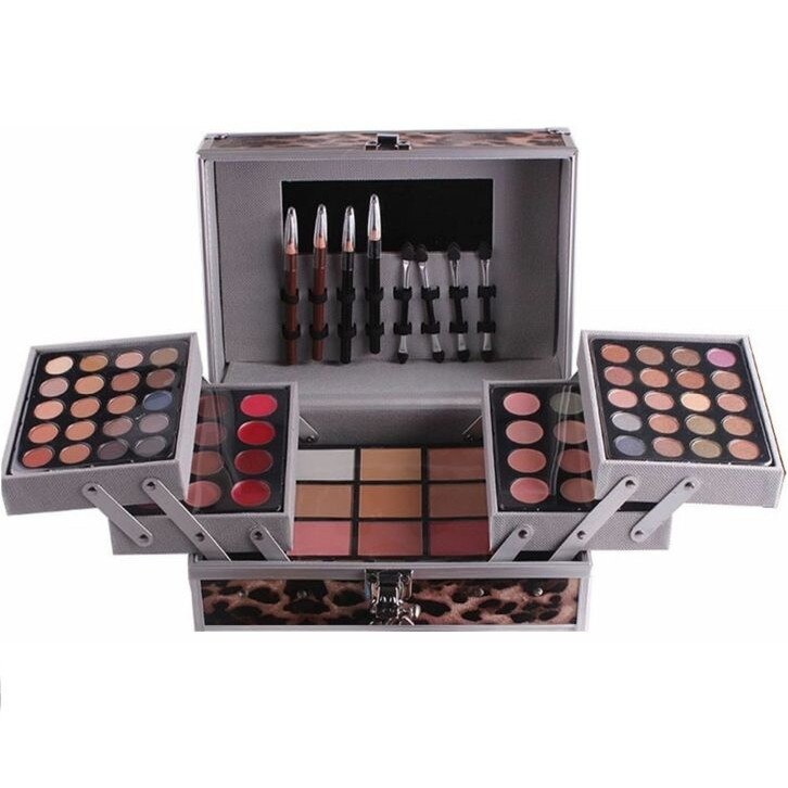 Trusa machiaj multifunctionala cu geanta Miss Rose make-up