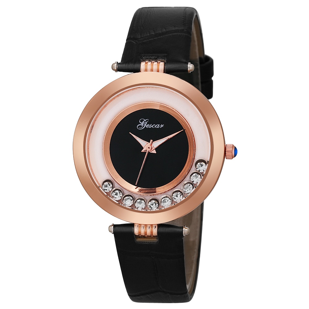 Ceas de dama elegant Gescar, curea piele, CS649