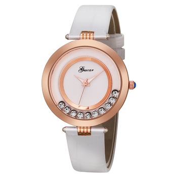 Ceas de dama elegant Gescar, curea piele, CS647 Ceas de dama elegant Gescar, curea piele, CS647