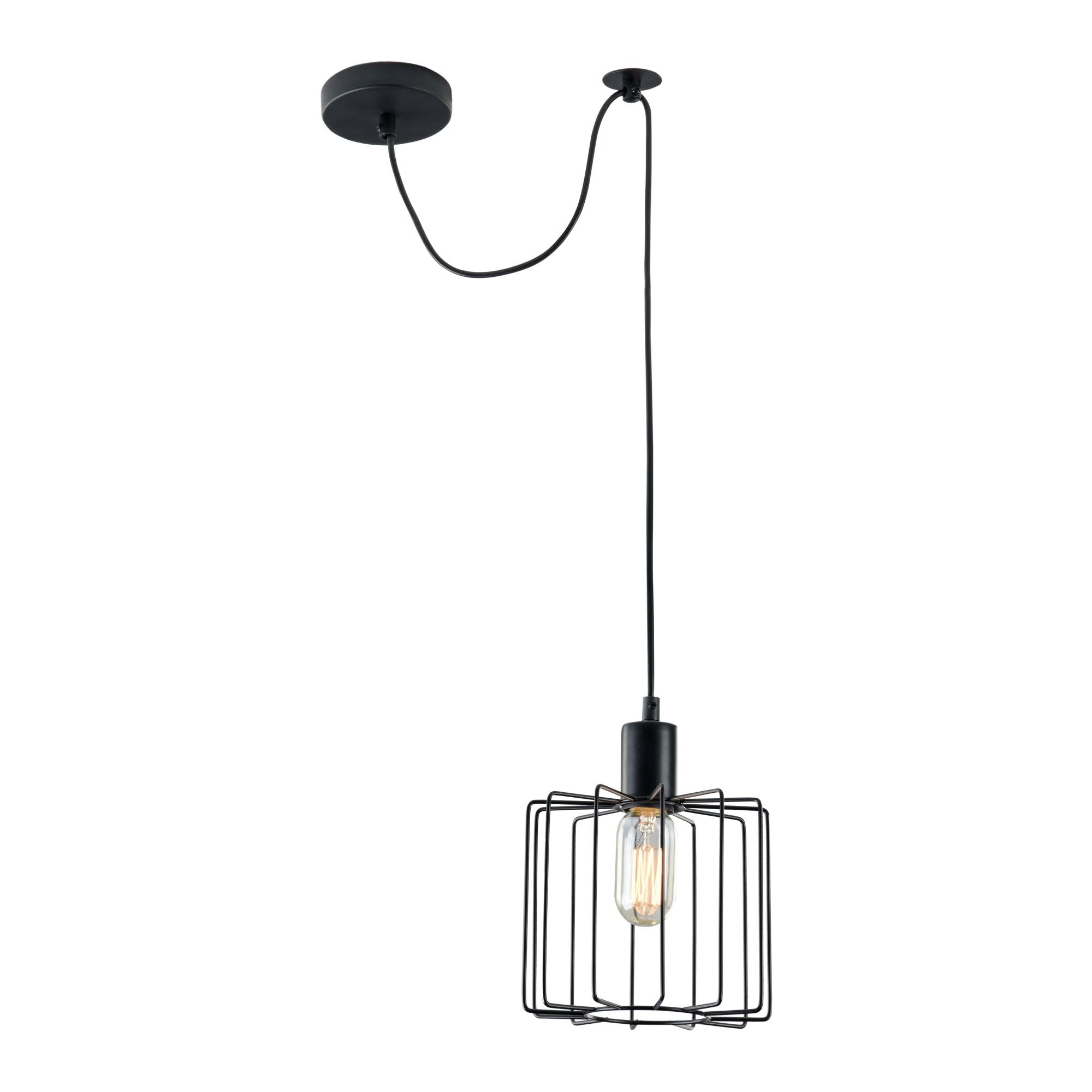 Pendul LOFT Monza Negru ,1 X 40W E27