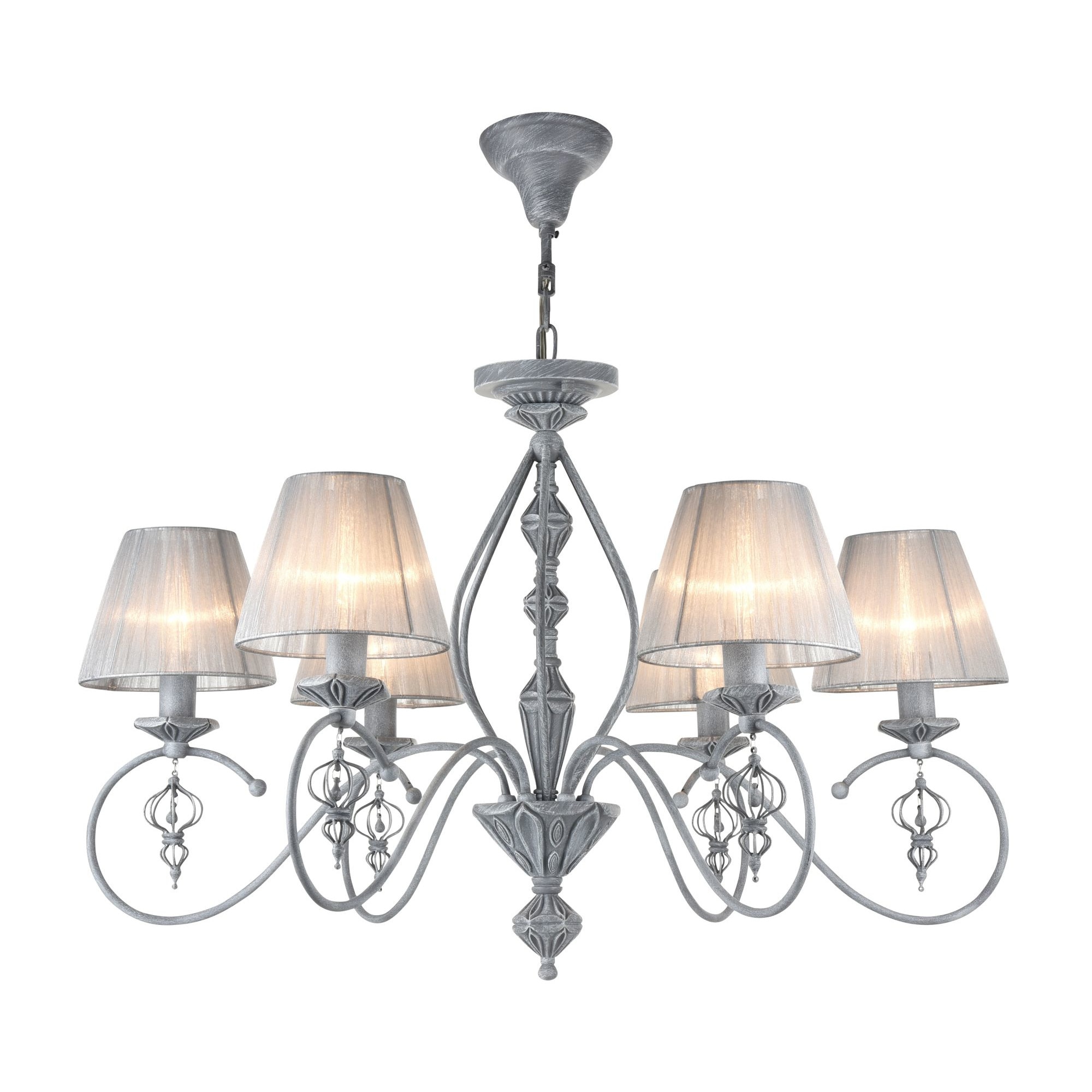 Lustra Maytoni Classic Monsoon Gri Antiq ,6 X 40W E14