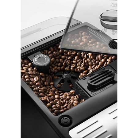 Espressor automat De'Longhi Autentica ETAM 29.510 B, Sistem manual de spumare, Rasnita cu 13 setari, 1450W, 15 bar, 1.4 l, Negru