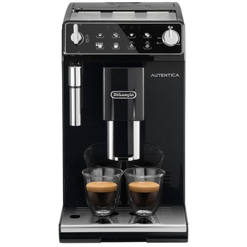Espressor automat De'Longhi Autentica ETAM 29.510 B, Sistem manual de spumare, Rasnita cu 13 setari, 1450W, 15 bar, 1.4 l, Negru Espressor automat De'Longhi Autentica ETAM 29.510 B, Sistem manual de spumare, Rasnita cu 13 setari, 1450W, 15 bar, 1.4 l, Negru