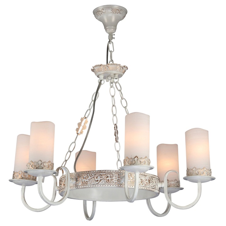 Lustra Maytoni Classic Palazzo Alb auriu ,6 X 60W E14