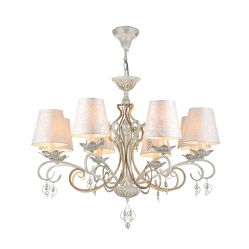 Lustra Maytoni Classic Monile Alb auriu ,6 X 40W E14 Lustra Maytoni Classic Monile Alb auriu ,6 X 40W E14