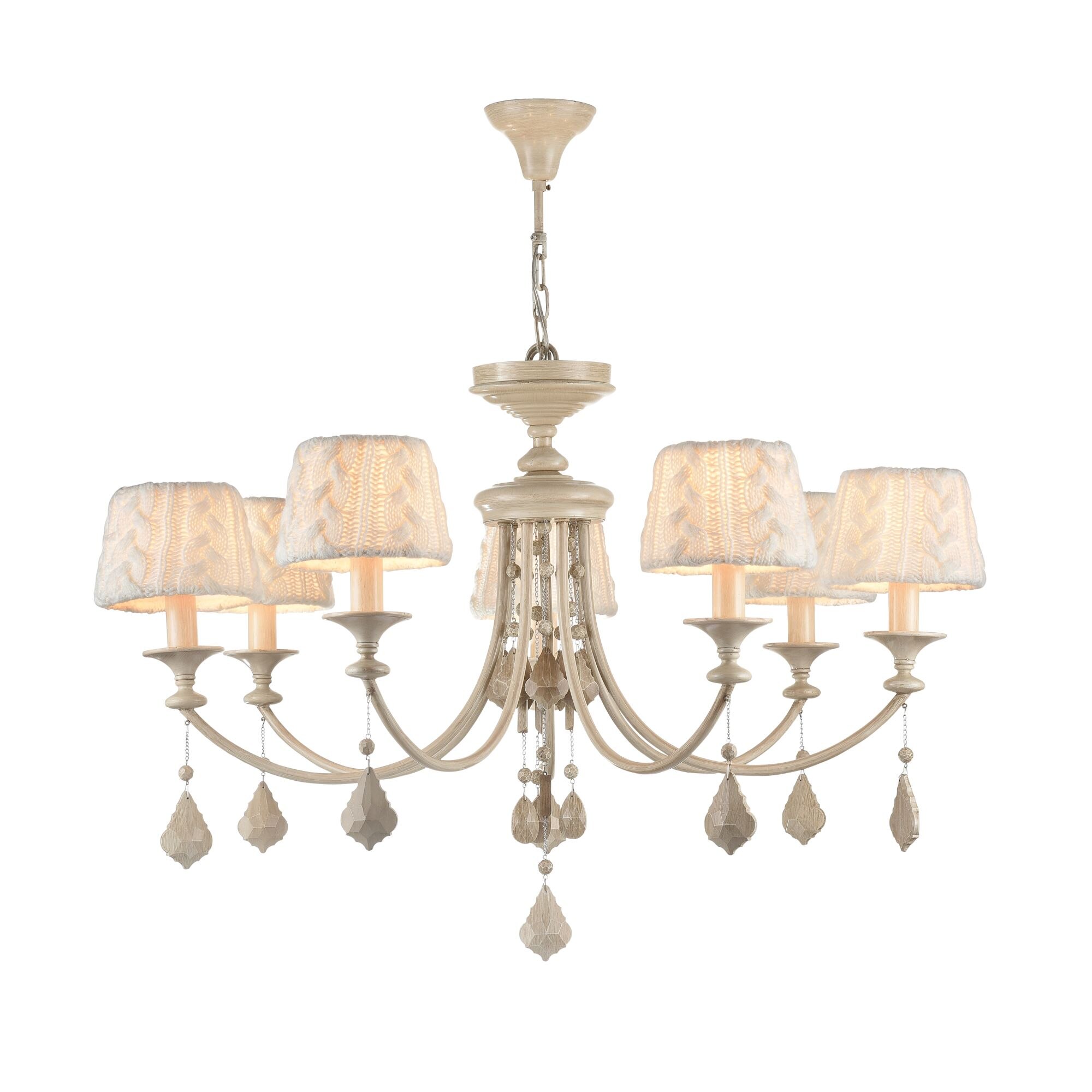 Lustra Maytoni Classic Lana Bej (lemn) ,7 X 40W E14