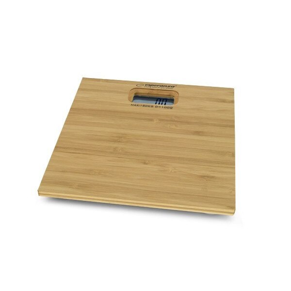 Cantar electronic de persoane Esperanza EBS012, 180kg, Sticla securizata, 30 x 30, Maro