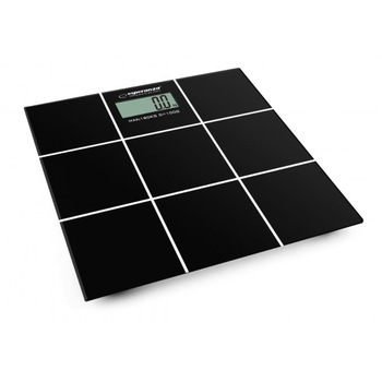 Cantar electronic de persoane Esperanza EBS004, 180kg, Sticla securizata, 30 x 30, Negru Cantar electronic de persoane Esperanza EBS004, 180kg, Sticla securizata, 30 x 30, Negru