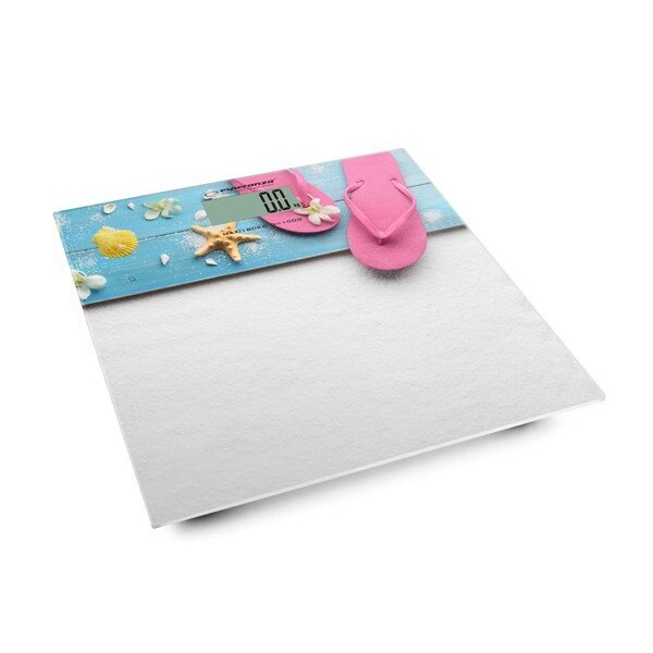 Cantar electronic de persoane Esperanza Flip Flop Ebs009, 180kg, Sticla securizata, 30 x 30, Multicolor